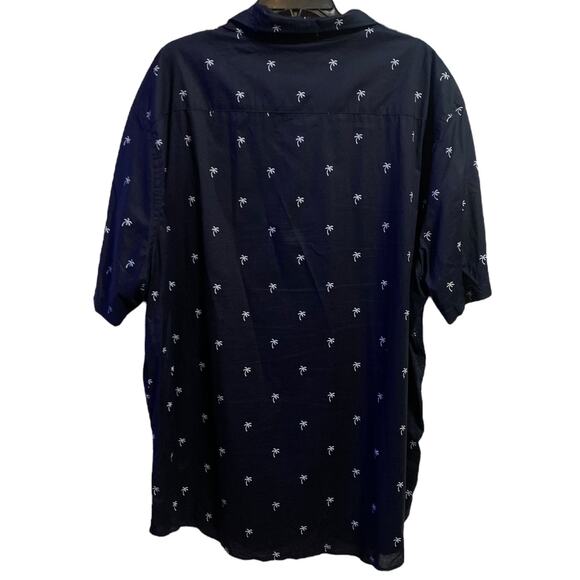H&M Short Sleeve Button Down Navy Shirt XXL - Picture 2 of 3